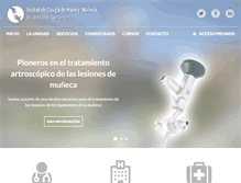 Tablet Screenshot of cirugiamanobeata.com